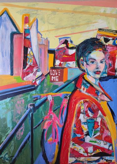 Original Expressionism Cities Paintings by Bego Lafuente
