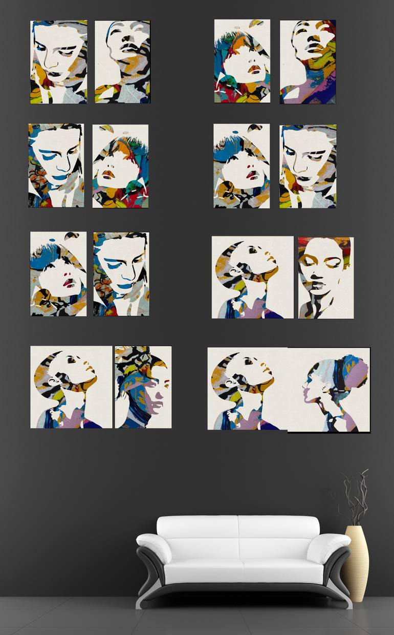 Original Expressionism Men Mixed Media by Bego Lafuente