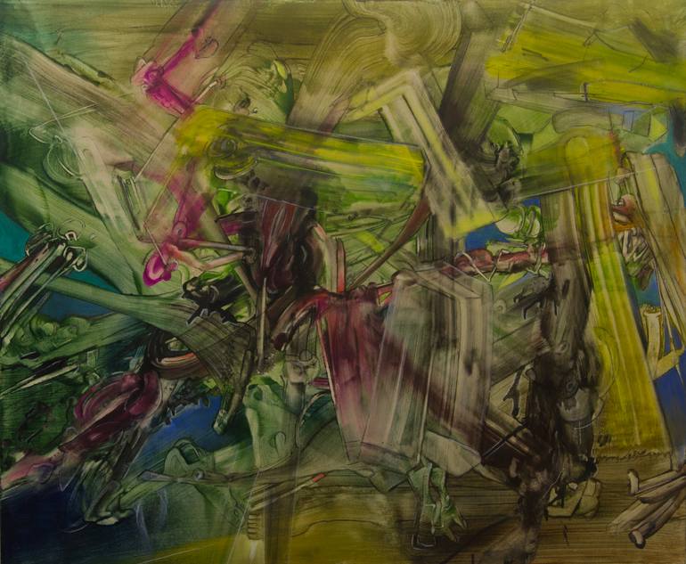 Original Abstract Expressionism Abstract Painting by Stefan Zöllner