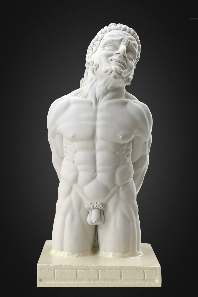 Original Figurative Men Sculpture by Nebojsa Surlan