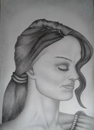 Original Figurative Portrait Drawings by Nebojsa Surlan