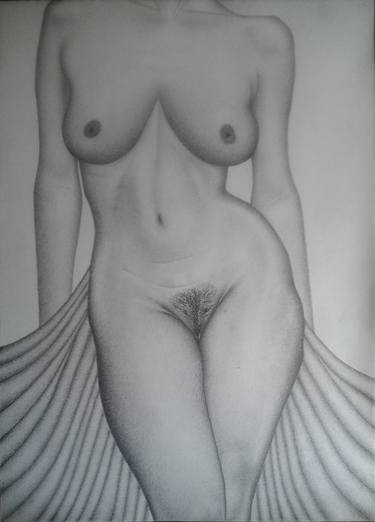 Original Realism Nude Drawings by Nebojsa Surlan