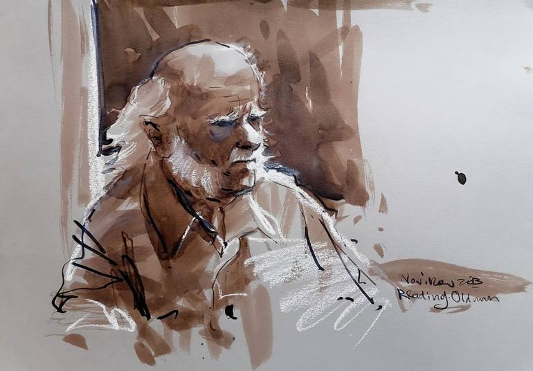 Original Contemporary People Drawing by Andrey Novikov