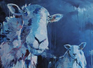 Original Figurative Animal Paintings by Jean Michel Ortholand
