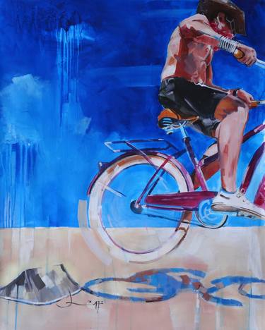 Original Bike Paintings by Jean Michel Ortholand
