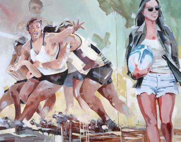 Original Figurative People Paintings by Jean Michel Ortholand