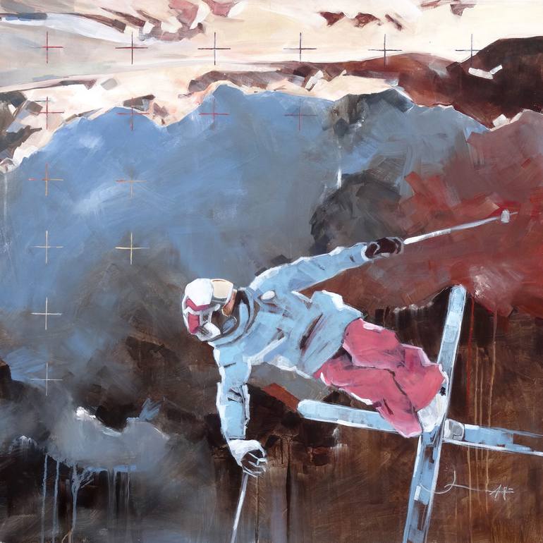 Hardly touch the ground Painting by Jean Michel Ortholand