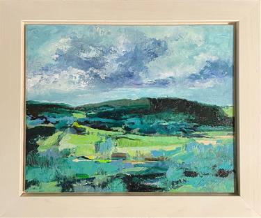 Original Painterly Abstraction Landscape Painting by Catherine W Minnery