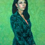 portrait of Lily, oil on canvas, 116 x 85 cm by Stefan Petrunov