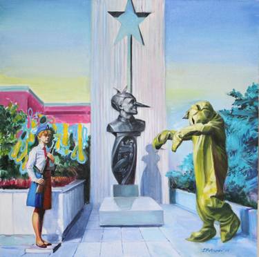 Print of Surrealism Political Paintings by Stefan Petrunov