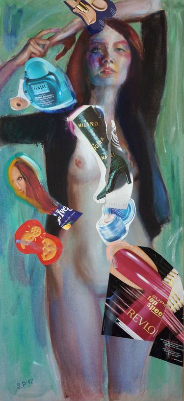 Original Dada Fashion Collage by Stefan Petrunov