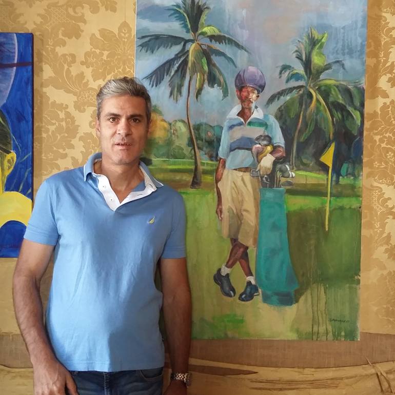 Original Expressionism Sports Painting by Stefan Petrunov