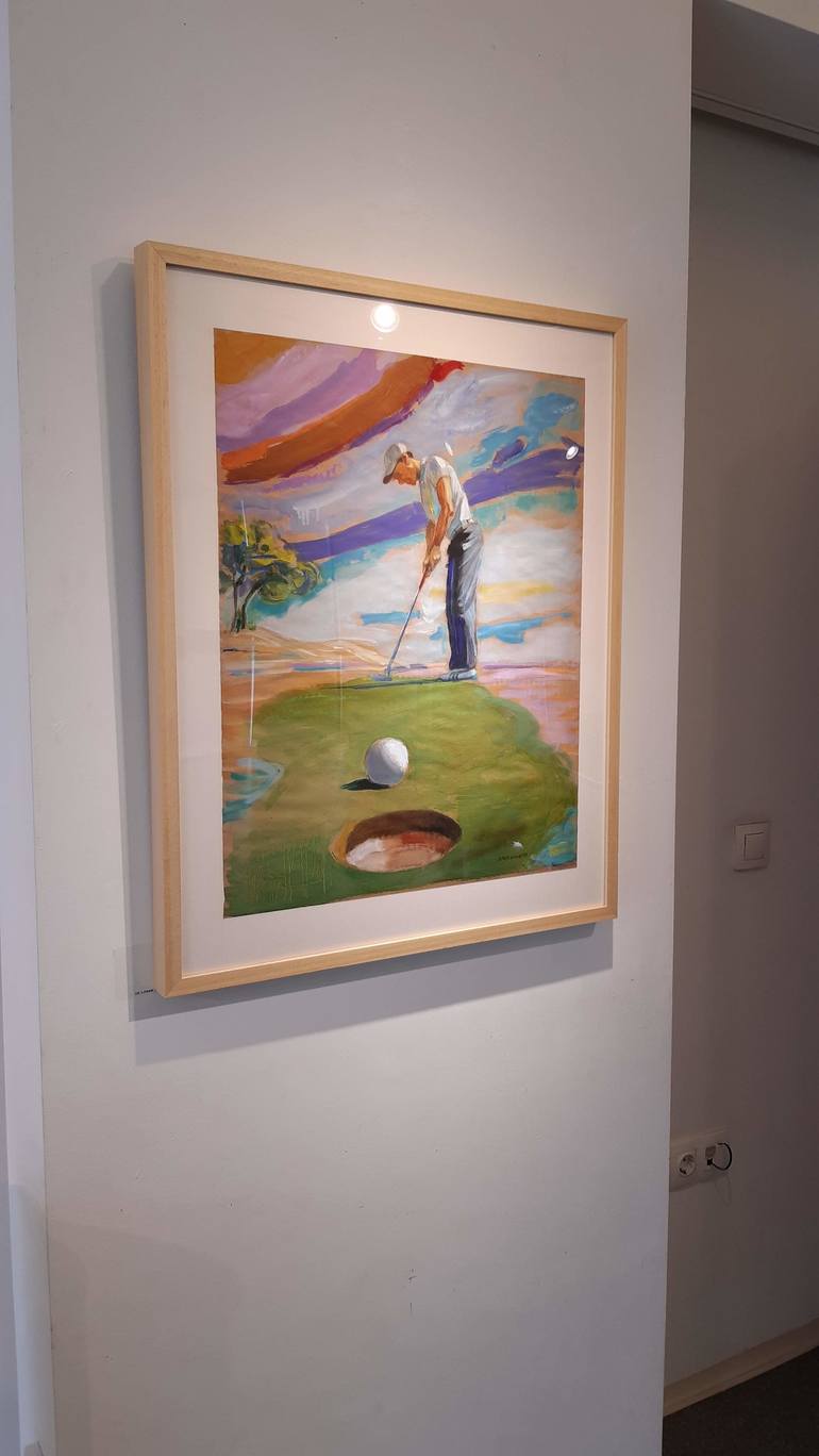Original Expressionism Sports Painting by Stefan Petrunov
