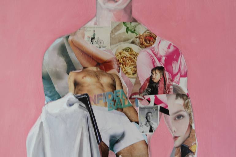 Original Dada Beach Painting by Stefan Petrunov