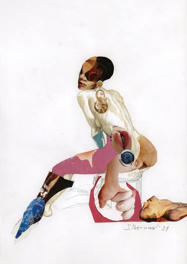 Print of Body Collage by Stefan Petrunov
