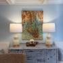 Charleston Peninsula Art Map Canvas installed