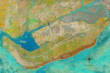 Sullivans Island South Carolina Map Fine Art Print thumb