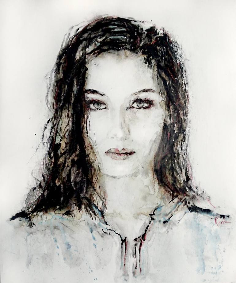 The Model: Bella Hadid Painting by Hein Kocken | Saatchi Art