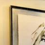 From the series: 'Muse'
Digital editing on Japanese rice paper (silk) 
Framed floating behind acrylic glass, in silver/black wooden frame (142 x 112 cm.)