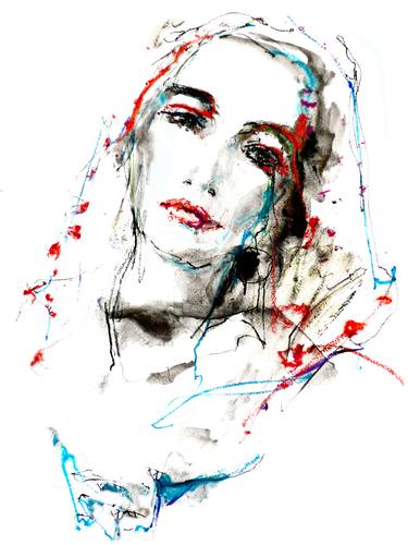 Original Figurative Women Mixed Media by Hein Kocken