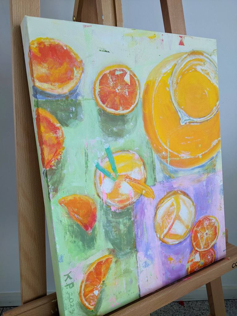Original Abstract Food & Drink Painting by Kasia Pawlak