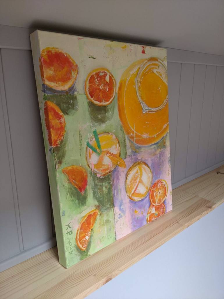 Original Abstract Food & Drink Painting by Kasia Pawlak