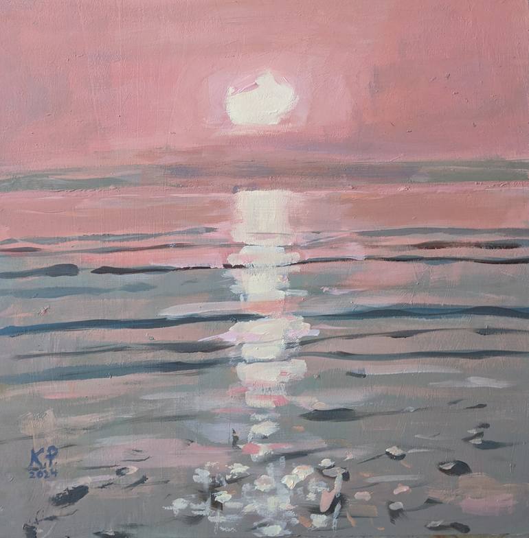 Original Contemporary Beach Paintings by Kasia Pawlak