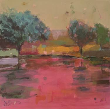 Original Abstract Landscape Paintings by Kasia Pawlak