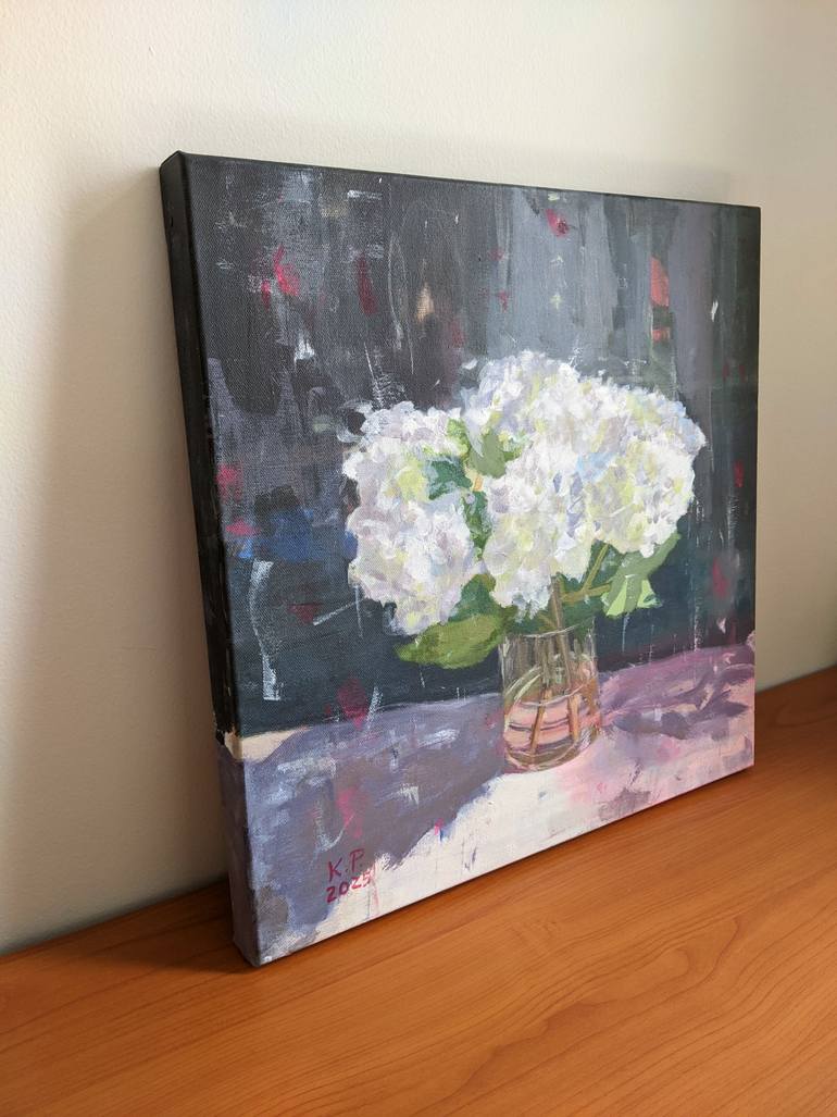 Original Abstract Floral Painting by Kasia Pawlak