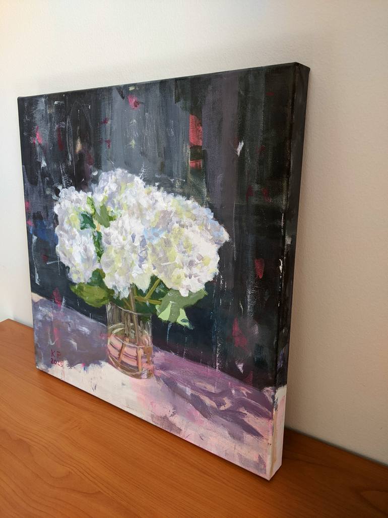 Original Abstract Floral Painting by Kasia Pawlak