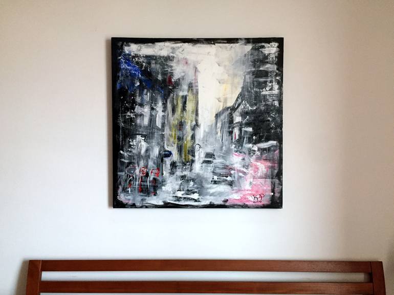 Original Abstract Landscape Painting by Kasia Pawlak