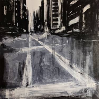 Original Abstract Cities Paintings by Kasia Pawlak