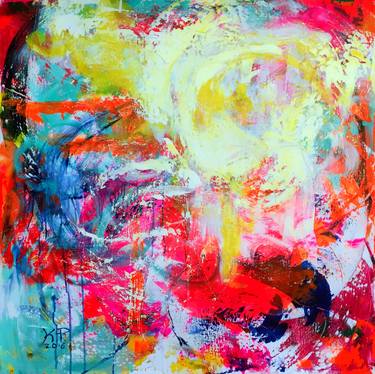 Original Fine Art Abstract Paintings by Kasia Pawlak