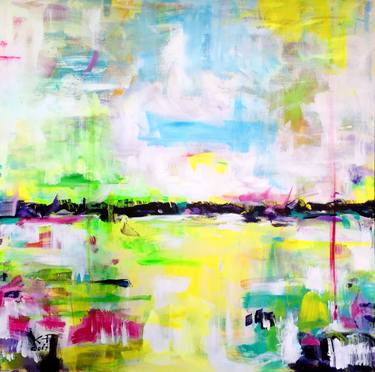 Original Abstract Landscape Paintings by Kasia Pawlak