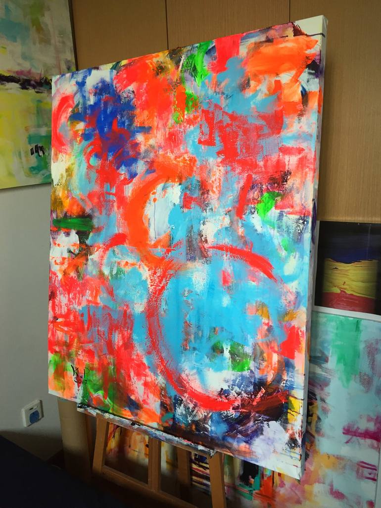 Original Expressionism Abstract Painting by Kasia Pawlak