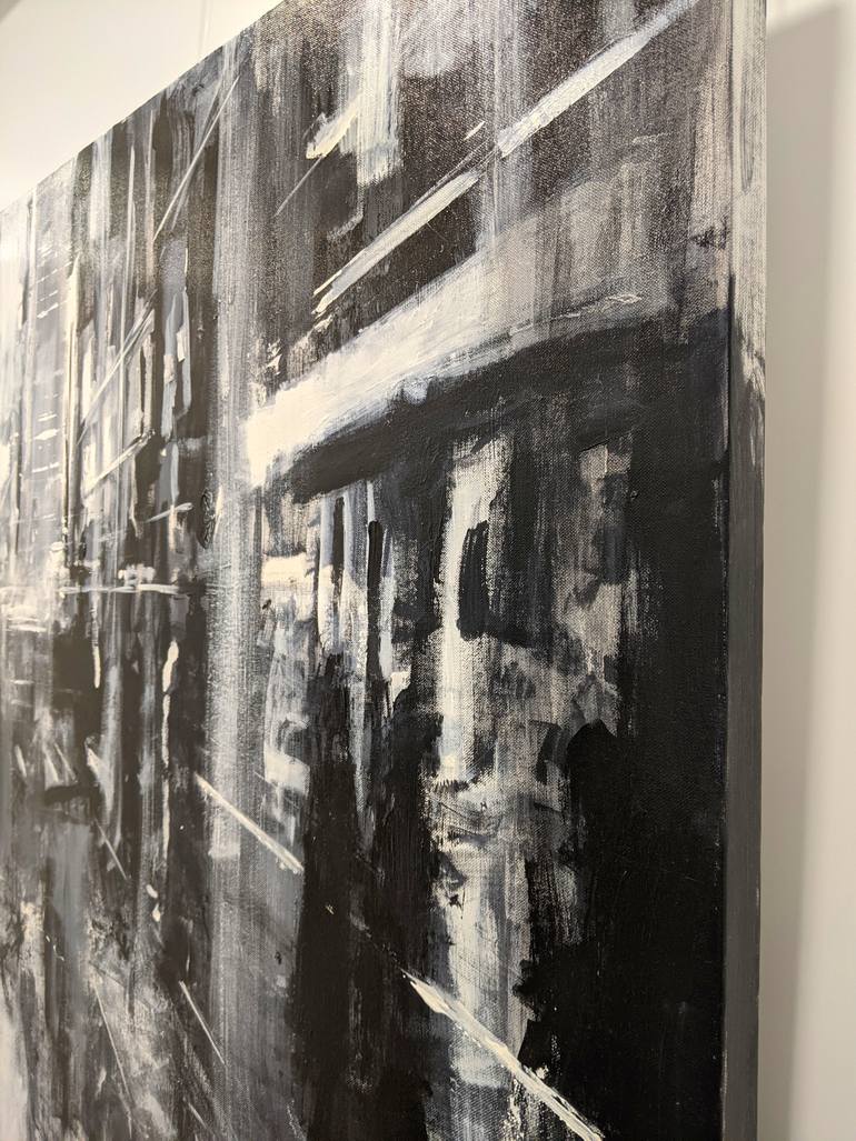 Original Abstract Cities Painting by Kasia Pawlak