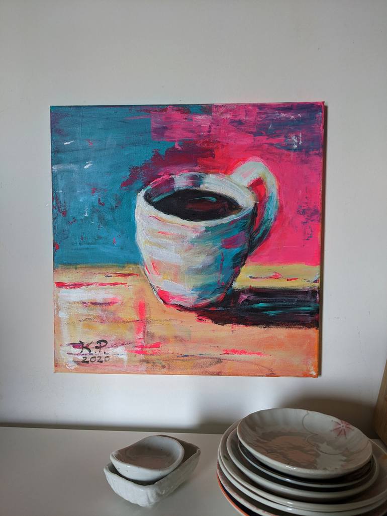 Original Abstract Still Life Painting by Kasia Pawlak