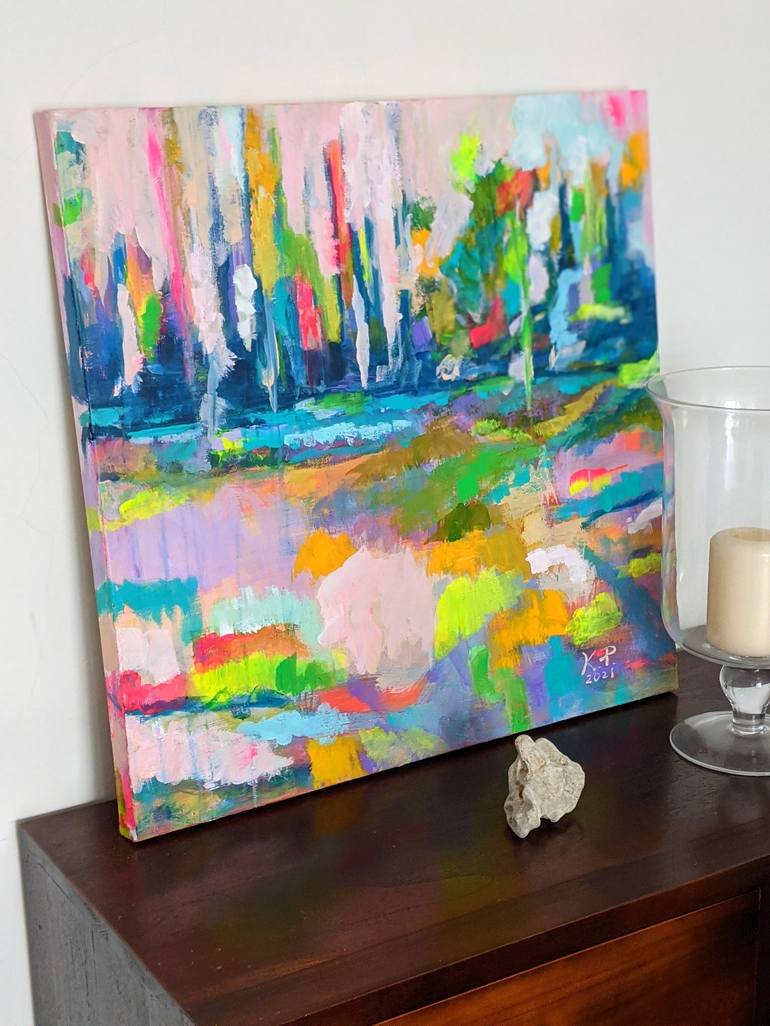 Original Abstract Landscape Painting by Kasia Pawlak