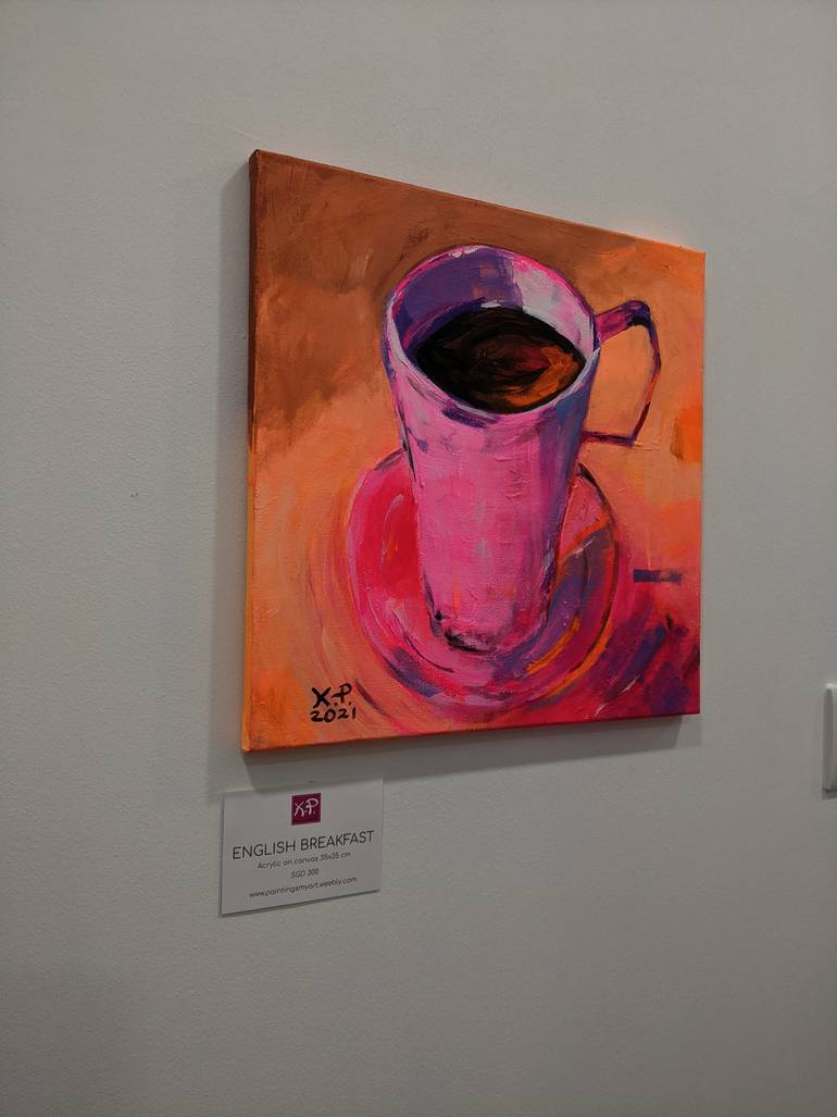 Original Abstract Food & Drink Painting by Kasia Pawlak