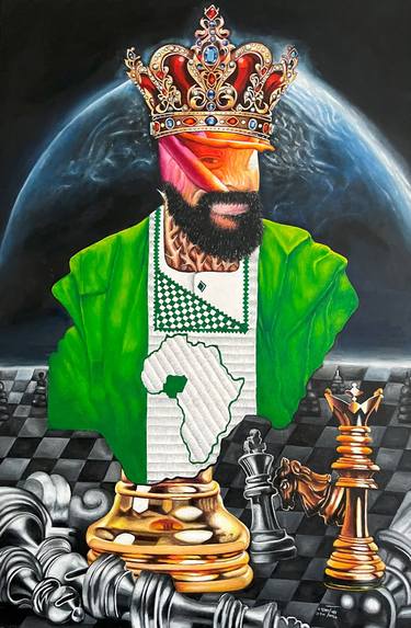 Original Conceptual Pop Culture/Celebrity Painting by O Yemi Tubi