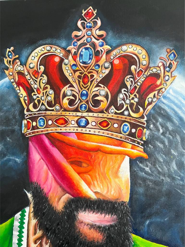 Original Conceptual Pop Culture/Celebrity Painting by O Yemi Tubi