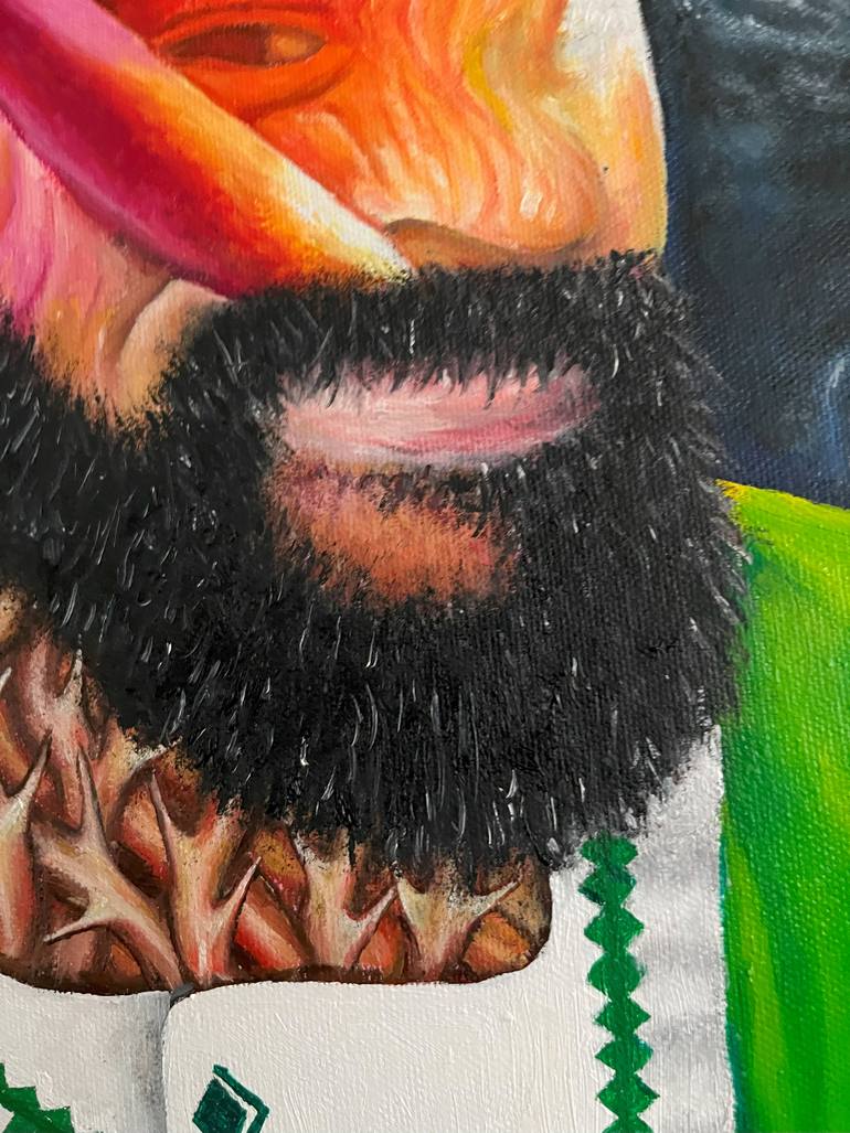 Original Conceptual Pop Culture/Celebrity Painting by O Yemi Tubi