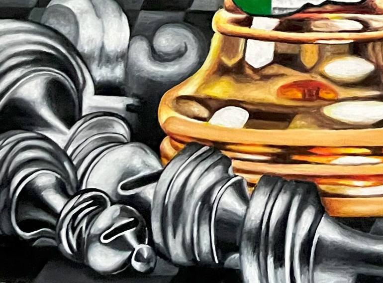 Original Conceptual Pop Culture/Celebrity Painting by O Yemi Tubi