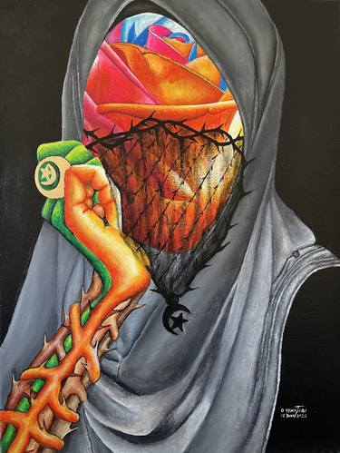 Original Surrealism Political Paintings by O Yemi Tubi