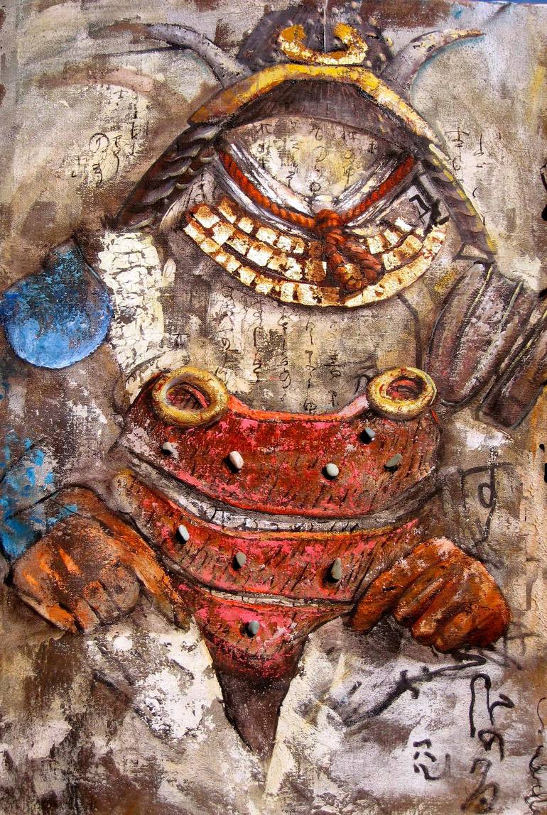 Original Time Painting by Isabelle Hugo  Figurative Art on Canvas  Nabeshima