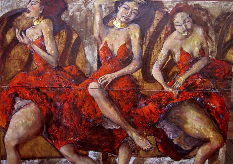 Original Figurative Women Painting by Isabelle Hugo