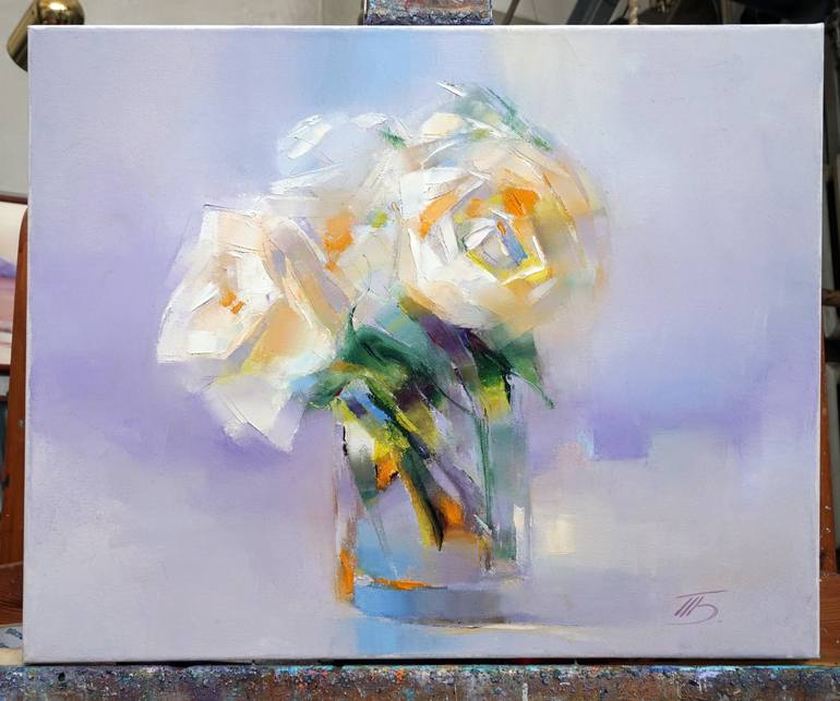 Original Floral Painting by Tatiana Bugaenko