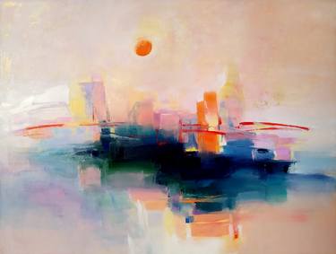 Original Abstract Landscape Paintings by Tatiana Bugaenko