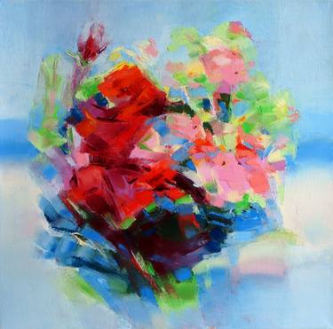 Original Abstract Floral Paintings by Tatiana Bugaenko