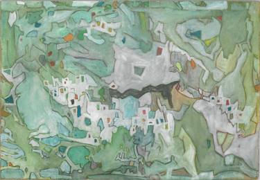 Original Landscape Painting by Lavih Serfaty